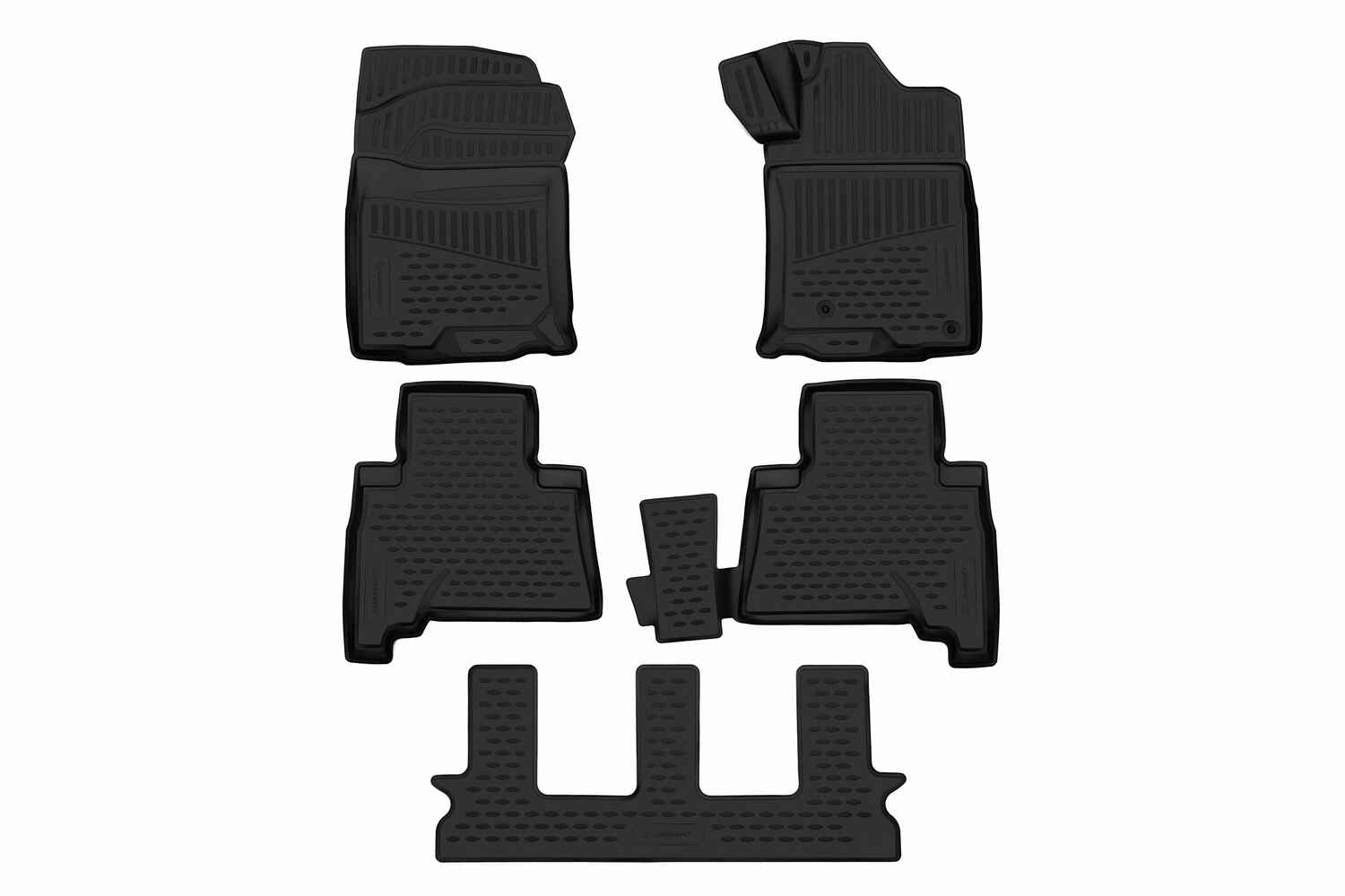 Коврики 3D в салон подходят для TOYOTA Land Cruiser Prado 2009- П.Р., внед,. 5шт. (полиуретан) / Тойота Ленд крузер прадо