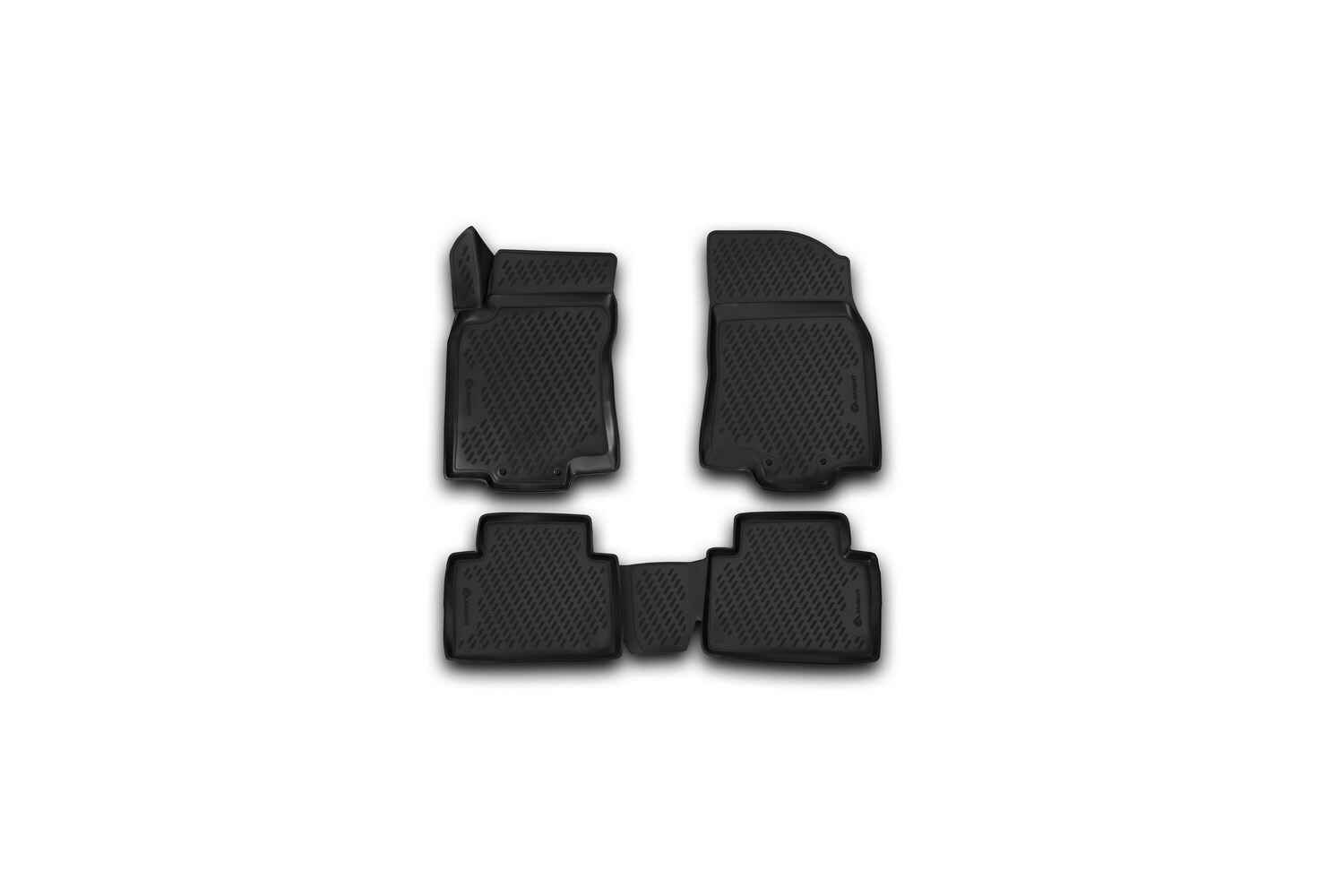 Коврики 3D в салон  подходит для NISSAN X-Trail T32 (III, IIIр), 2013->, 4 шт. (полиуретан)