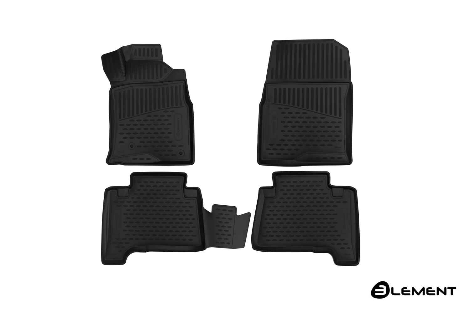 Коврики 3D в салон, подходит для TOYOTA Hilux Surf, 2002-2009, внедорожник, П.Р., 4 шт. (полиуретан)
