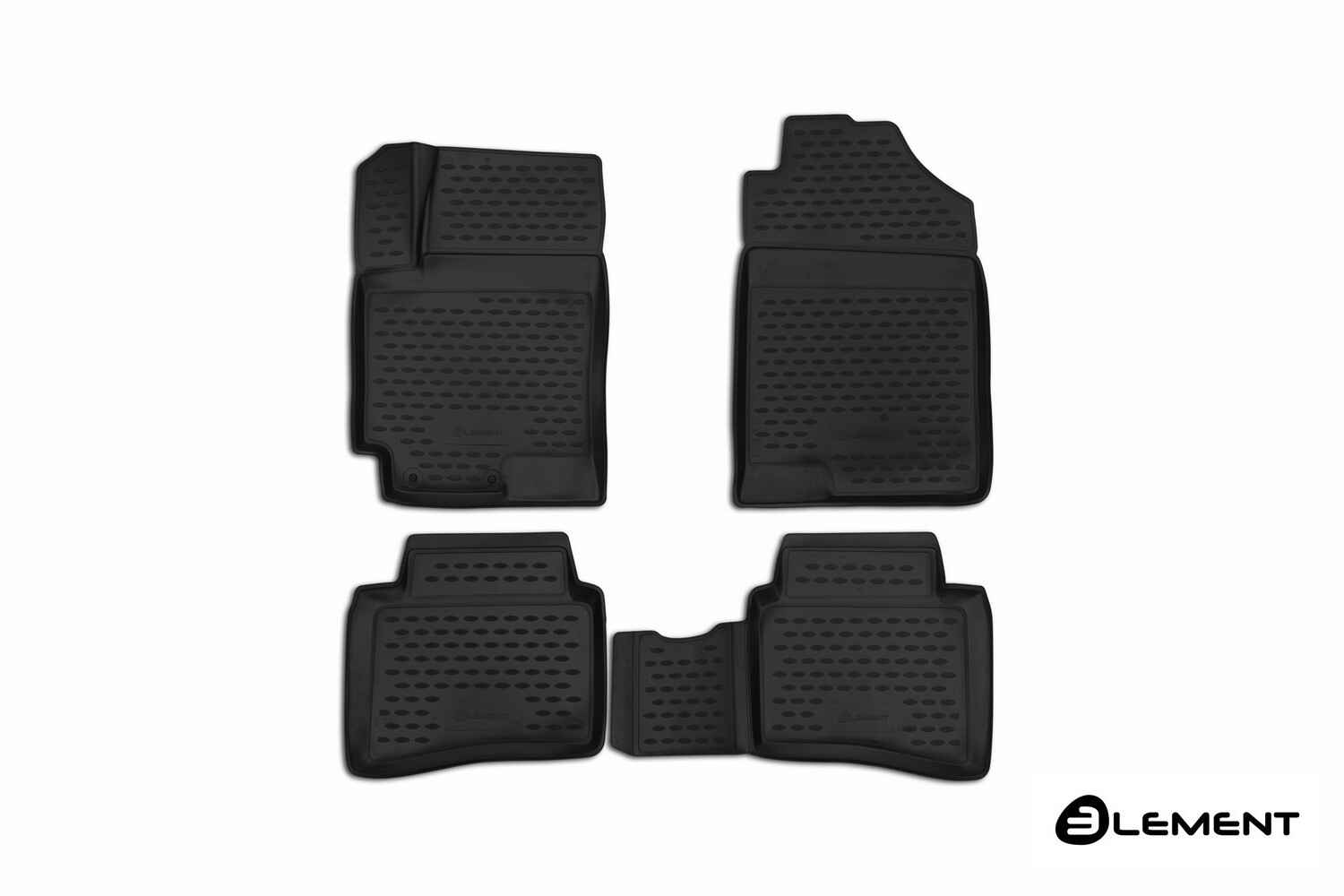 Коврики 3D в салон, подходит для KIA RIO (YB), 06/2017->, Седан/Хб. (X-Line), 4 шт. (полиуретан)