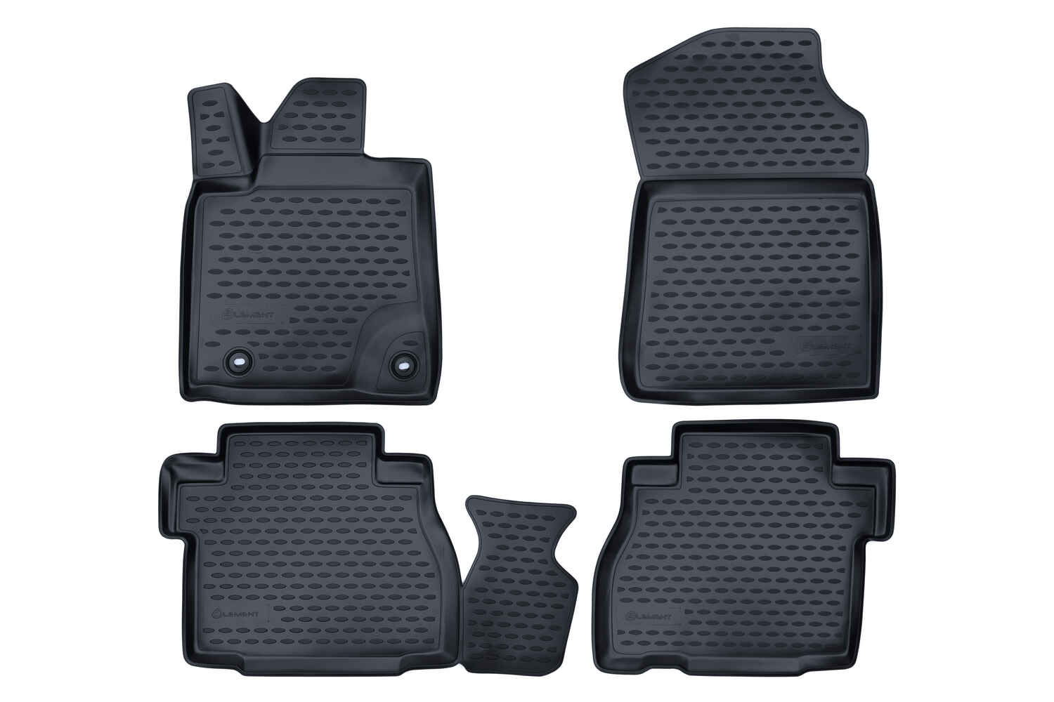 Коврики 3D в салон, подходит для TOYOTA Tundra Double Cab/Crew MAX, 2007-2013 (USA) (серые)