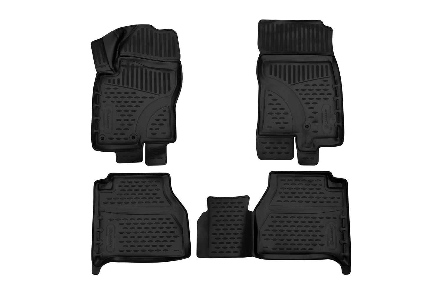 Коврики 3D в салон подходят для, подходит для NISSAN Frontier Crew Cab, 2009-2019 пикап, USA, 4шт. (полиуретан)