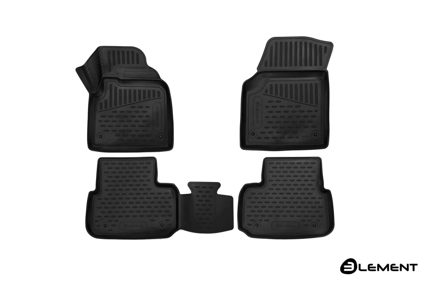 Коврики 3D в салон, подходит для LAND ROVER Discovery Sport, 2015->, SUV, правый руль, 4 шт. (полиуретан)