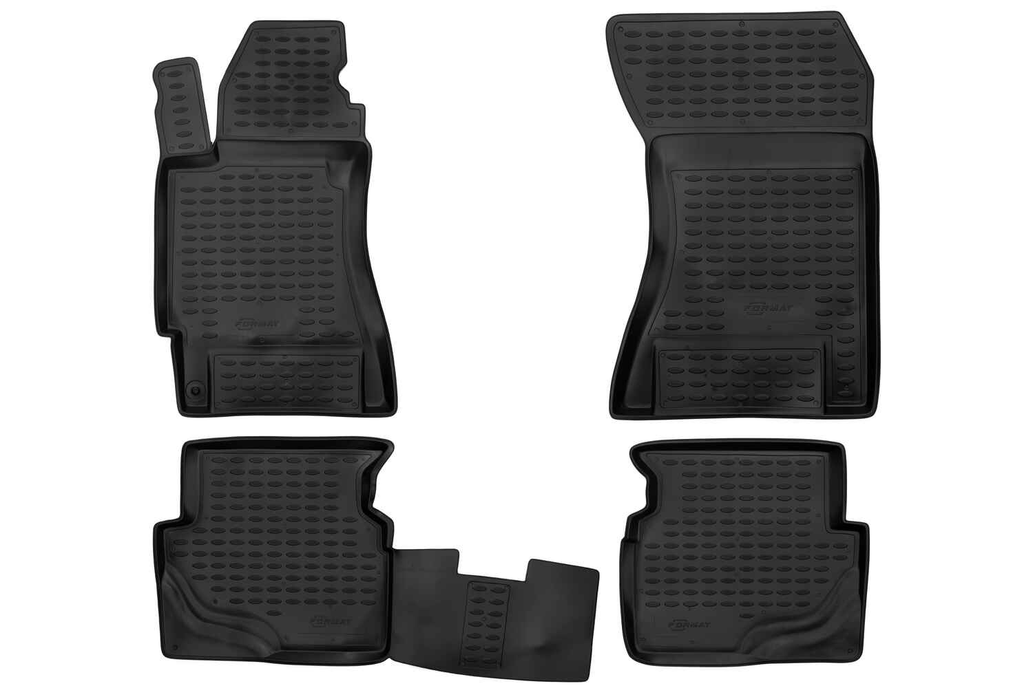 Коврики в салон подходит для SUBARU Forester (II, IIr), 2002-2008, 4 шт. (ПУ, повышенная износостойк / Субару Форестер