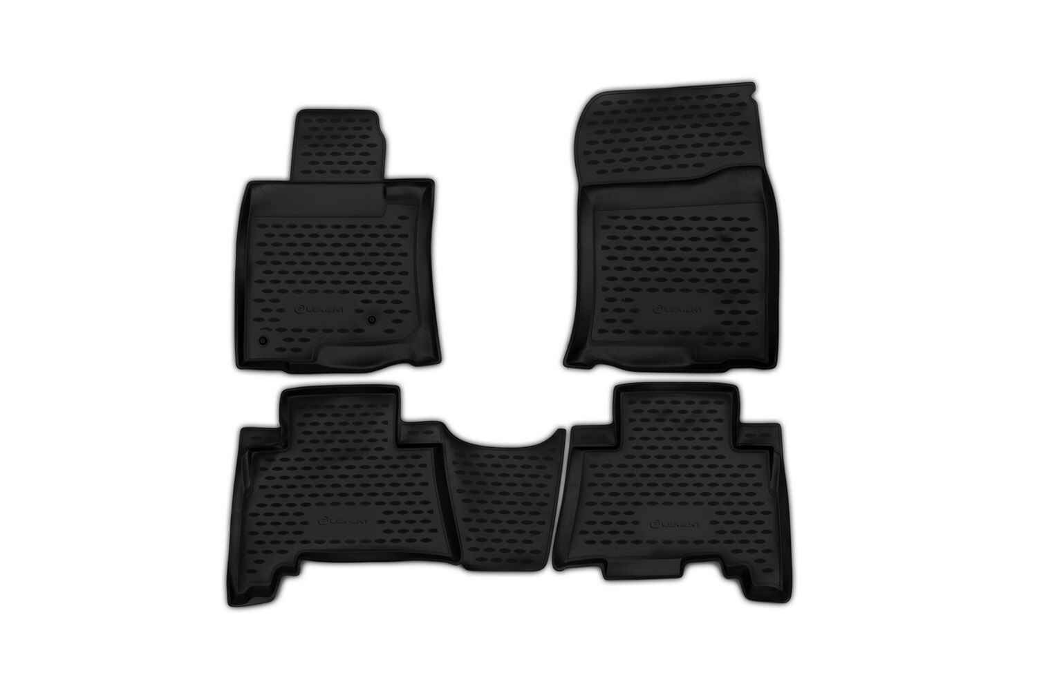 Коврики в салон, подходит для TOYOTA Land Cruiser Prado short, 5 мест, 12/2009-2013, 4 шт. (полиуретан)