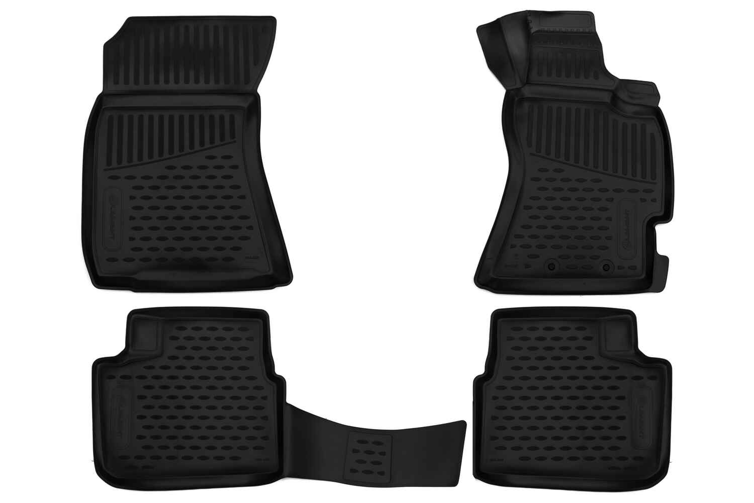 Коврики 3D в салон, подходит для SUBARU Forester 3 (SH) AK, MK, 4WD, 2007-2012, правый руль, 4 шт. (полиуретан)