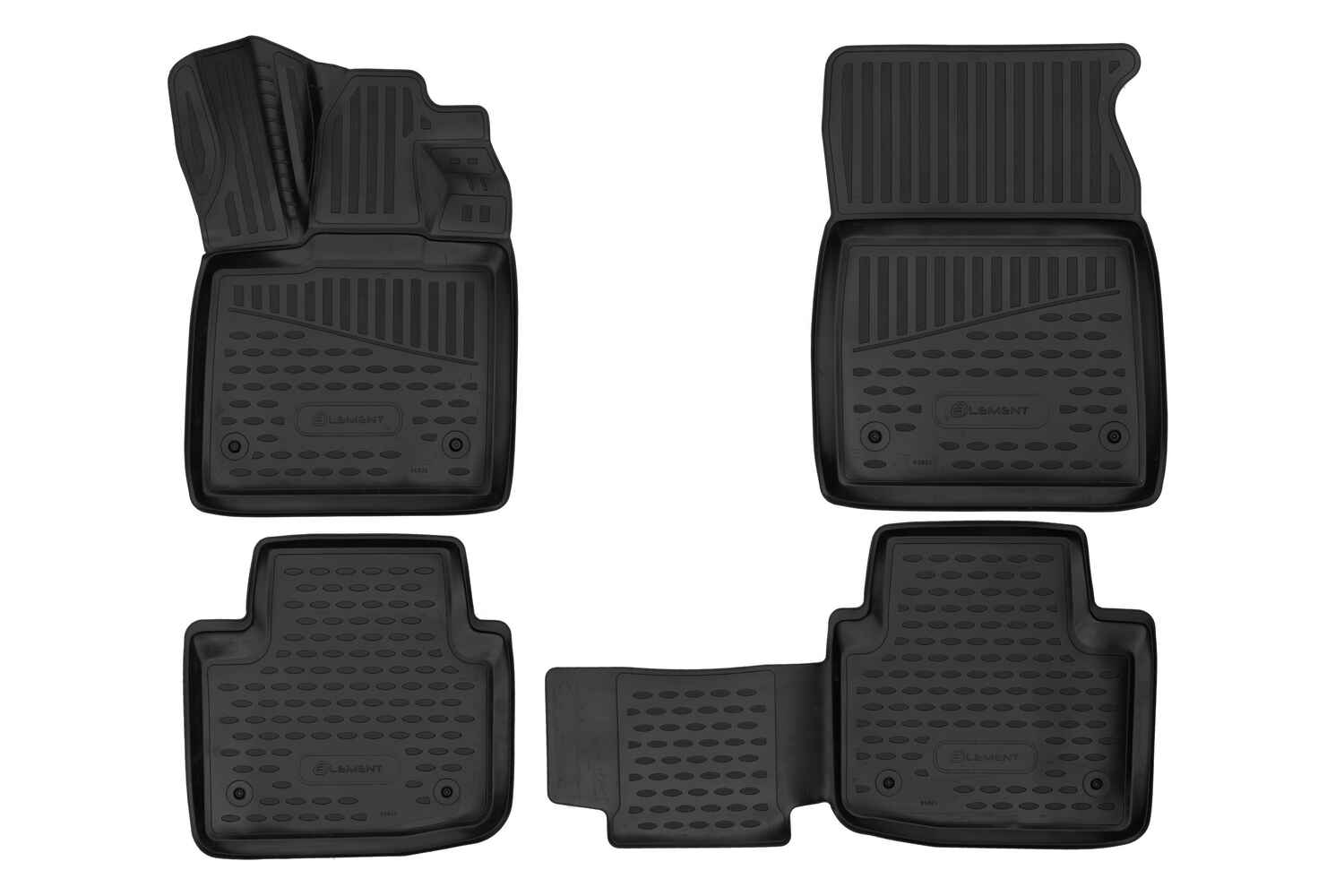 Коврики 3D в салон подходят для JAGUAR I-Pace, 2018->  кроссовер, Европа, 4шт. (полиуретан)