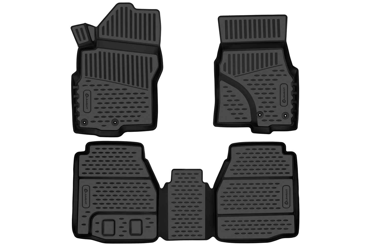 Коврики 3D в салон подходят для NISSAN Frontier, 2022-, crewcab, fender audio