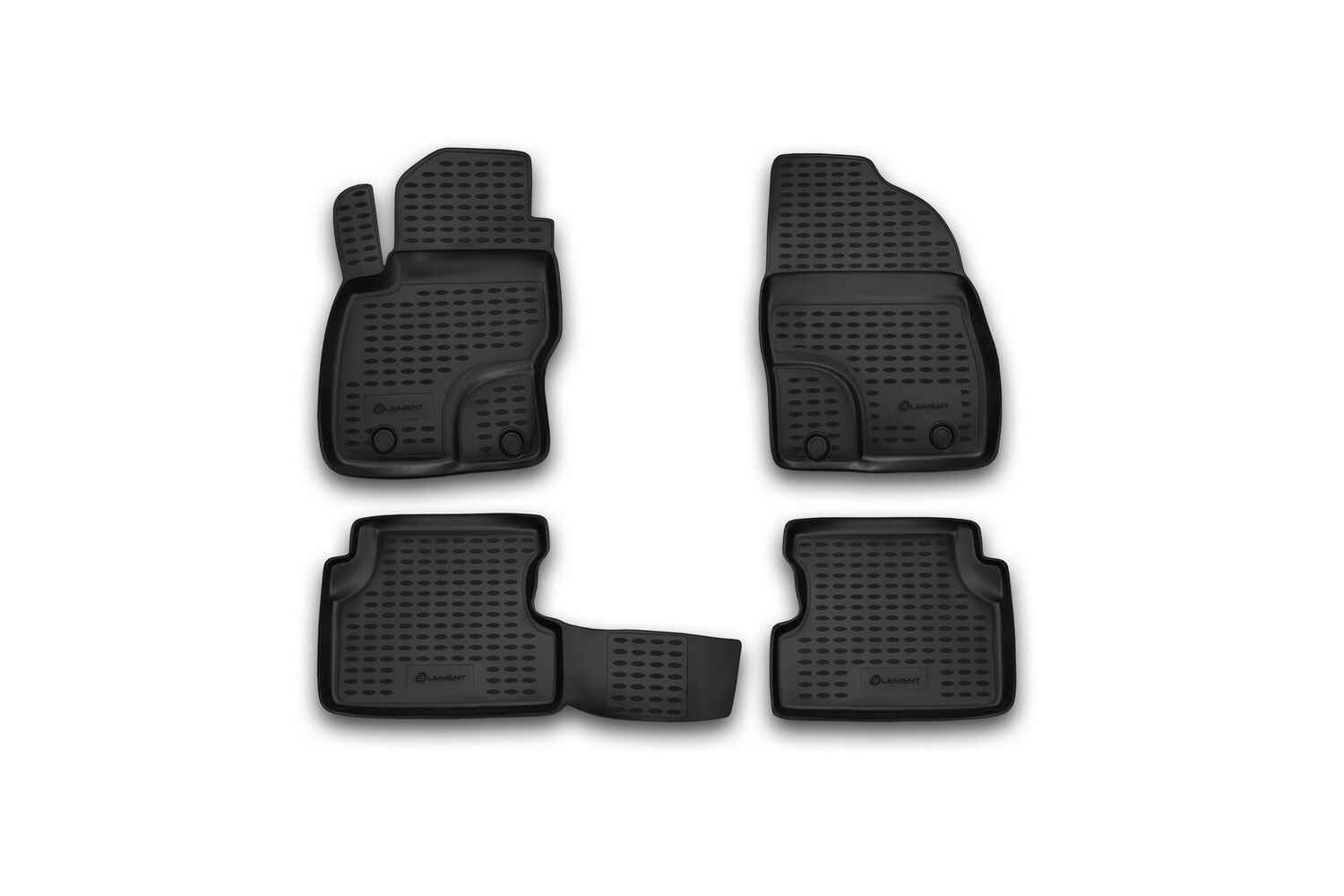 Коврики в салон, подходит для FORD Focus II 2004-2011, 4 шт. (полиуретан)