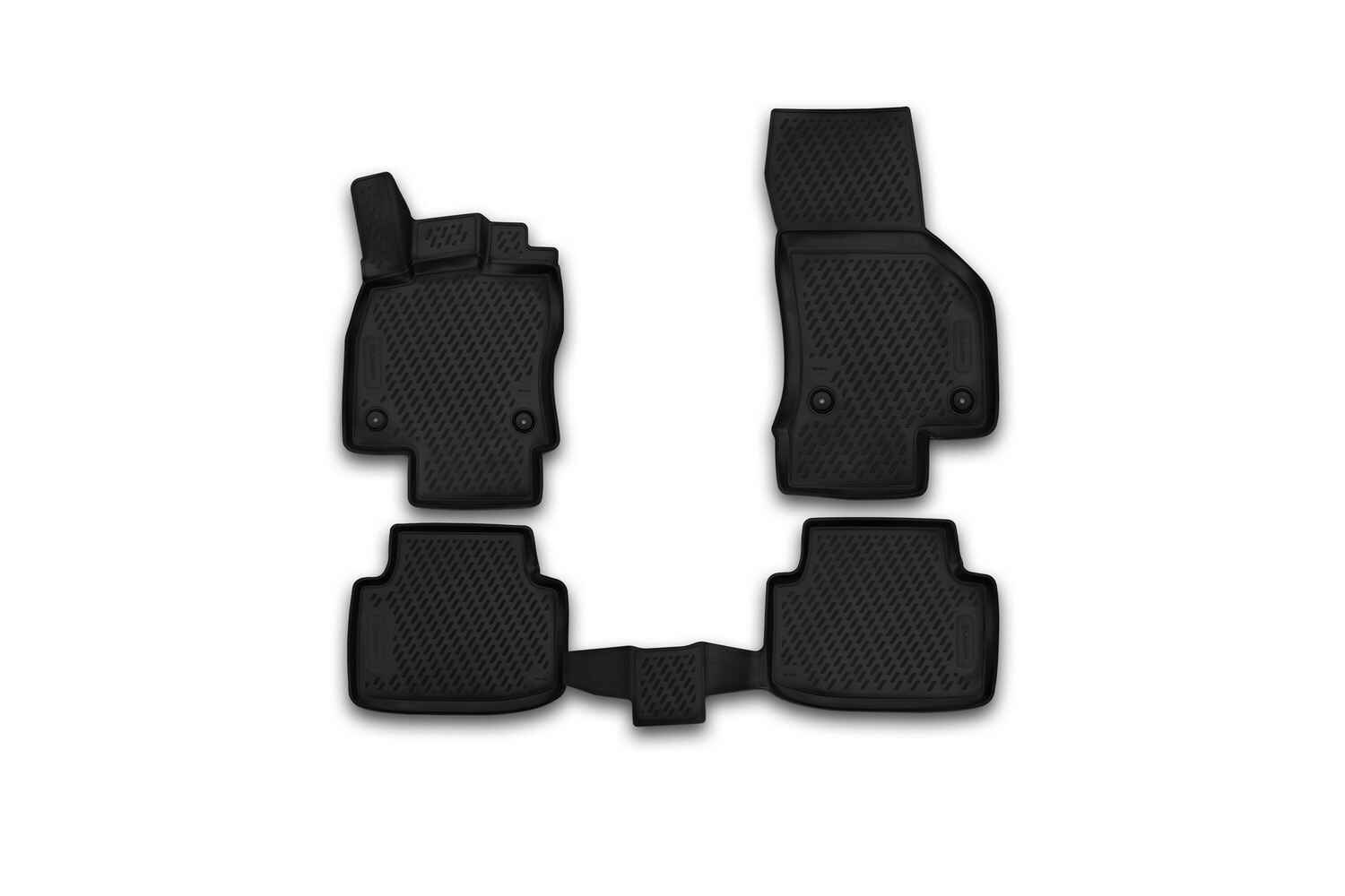 Коврики 3D в салон, подходит для VOLKSWAGEN Passat B8, Сед/ Ун, 2015->, сборка Германия, 4 шт. (полиуретан)