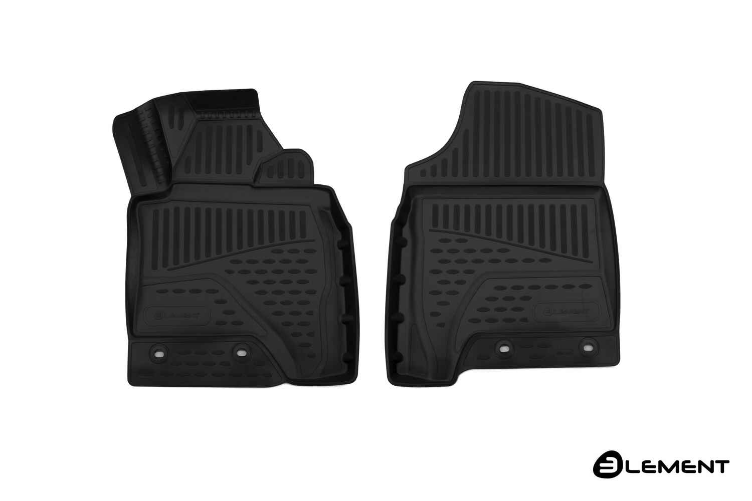 Коврики в салон, подходит для TOYOTA  Fortuner, 2016->, SUV, правый руль, 2-й ряд, (ЮАР), 2 шт. (полиуретан)