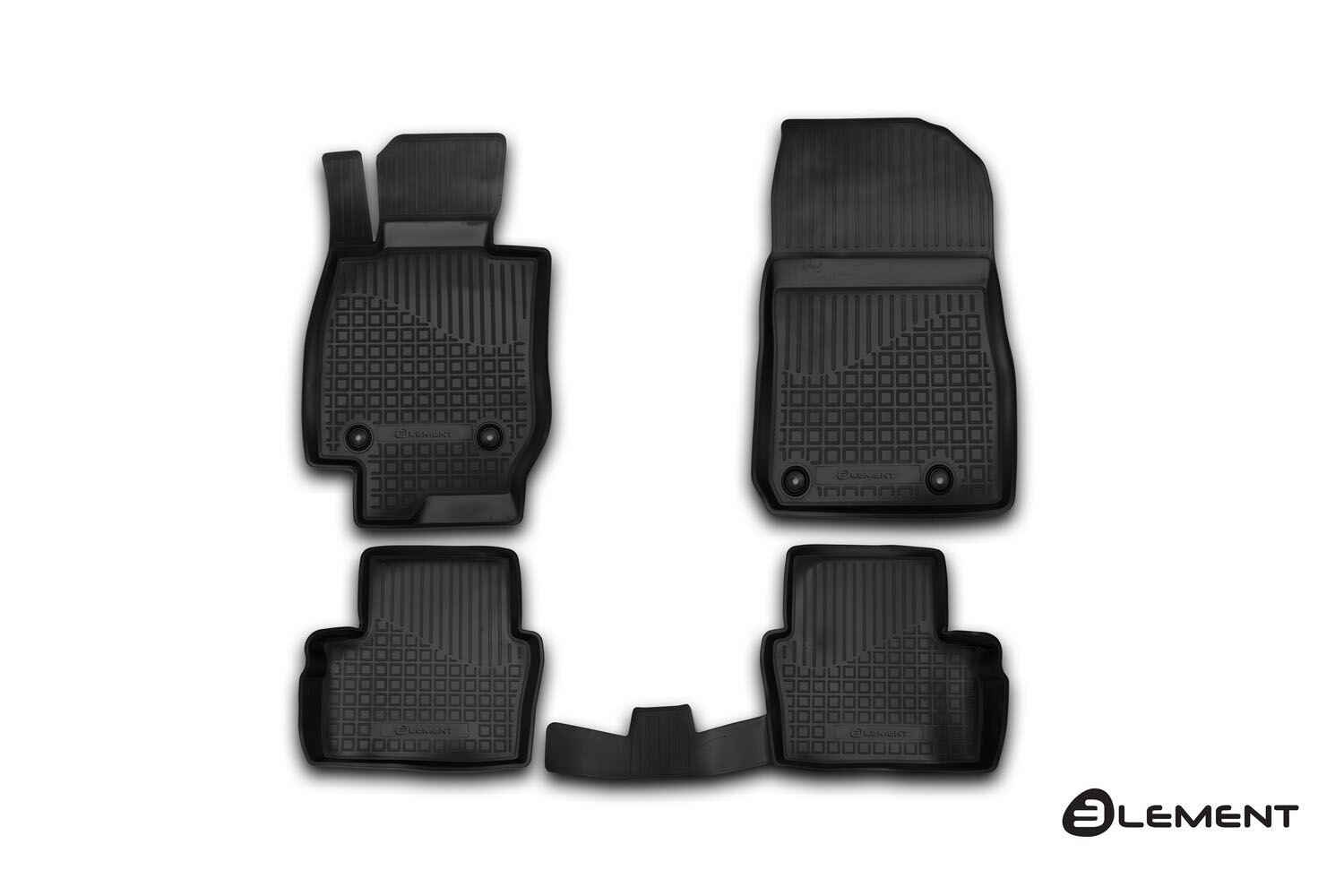 Коврики в салон, подходит для MAZDA CX-3, 2014->, АКПП, 4шт. (полиуретан)