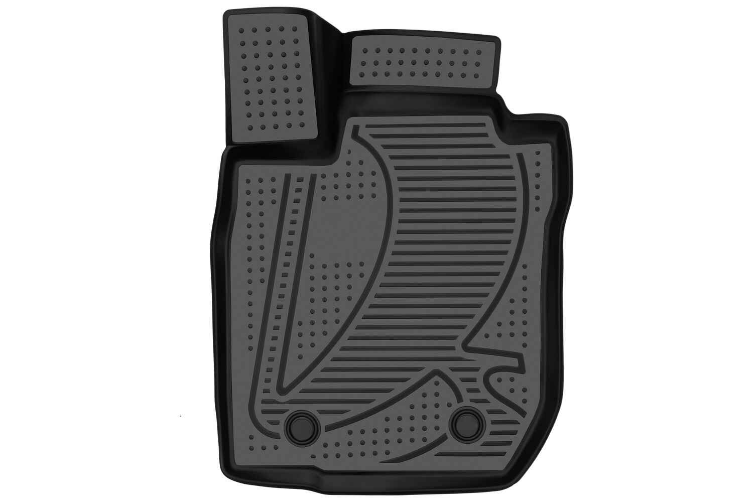 Коврики 3D в салон подходят для LADA Largus, 2012-, Передний левый, 1шт. (полиуретан) / Лада Ларгус