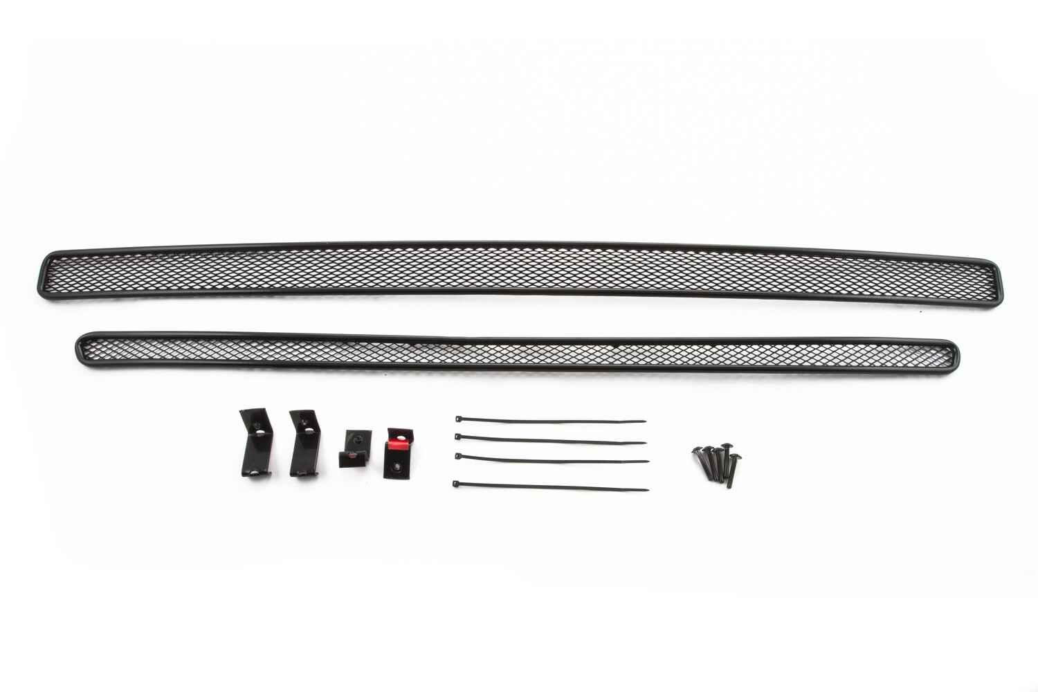 Сетка на бампер внешняя для SUBARU Forester 2,0i-L, Active Edition, 2,5i-L 2013-2015, 2 шт., черн., 10 мм / Субару Форестер