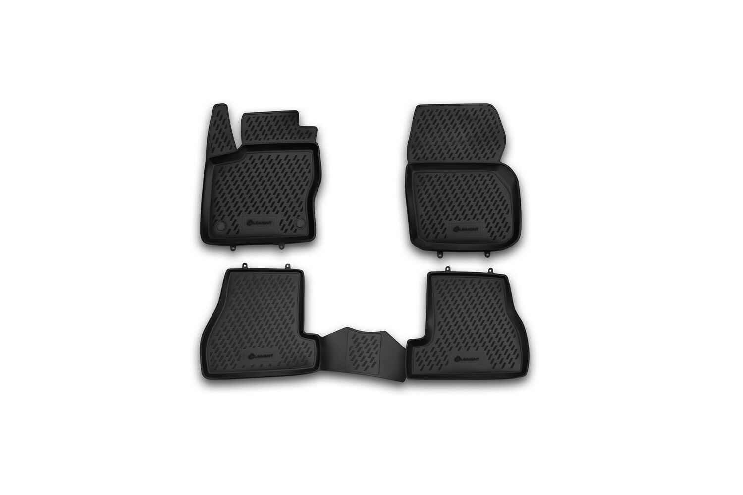 Коврики в салон, подходит для FORD Focus 3, 04/2011-2015 4 шт. (полиуретан)
