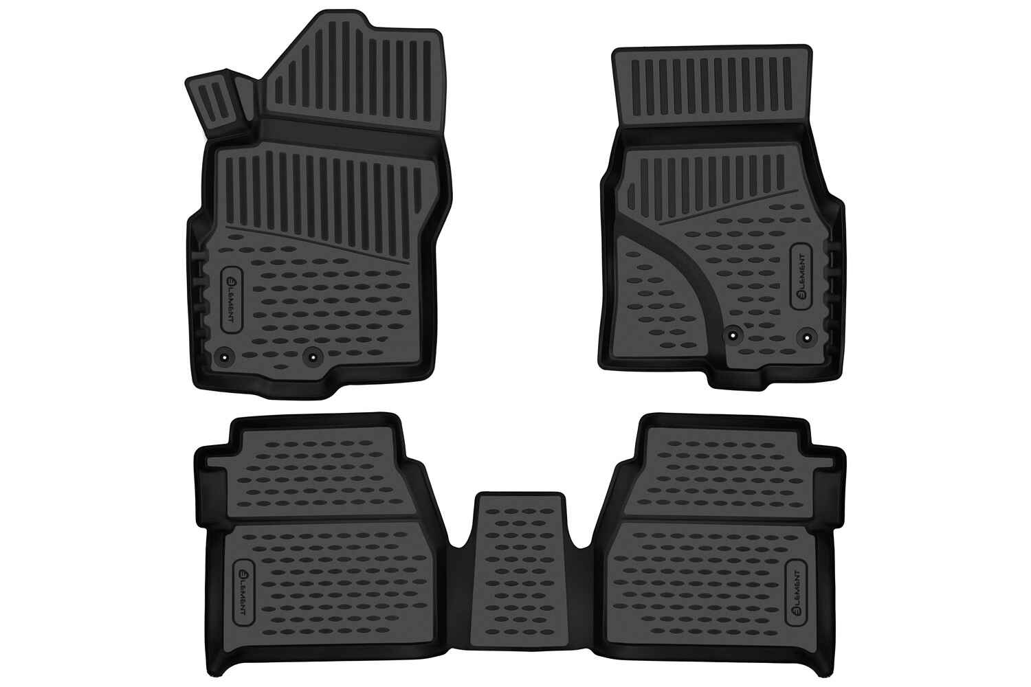 Коврики 3D в салон подходят для NISSAN Frontier, 2022-, crewcab