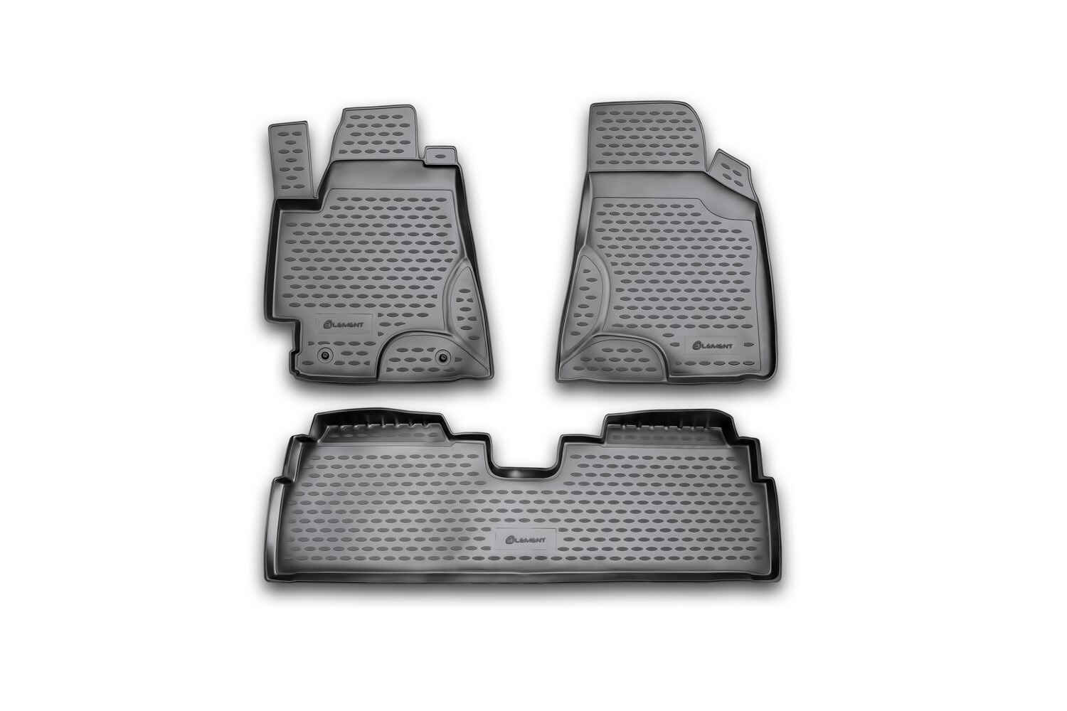 Коврики в салон TOYOTA Highlander (I, ХU20), 2001-2007, 3 шт. (полиуретан) / Тойота Хайлендер