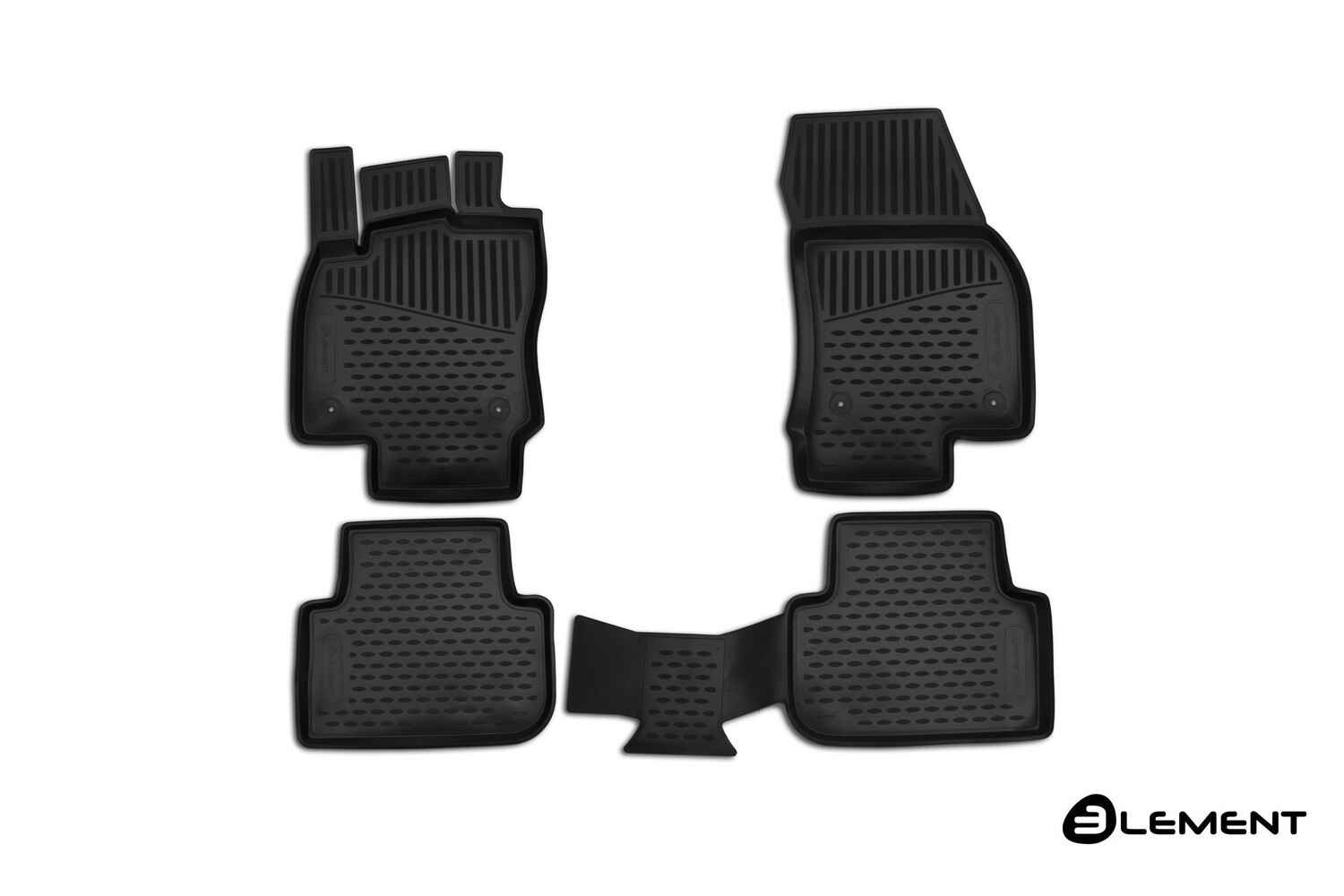 Коврики в салон, подходит для VOLKSWAGEN Tiguan, 2016->, 5-дверей, короткий кузов, 4 шт. (полиуретан)
