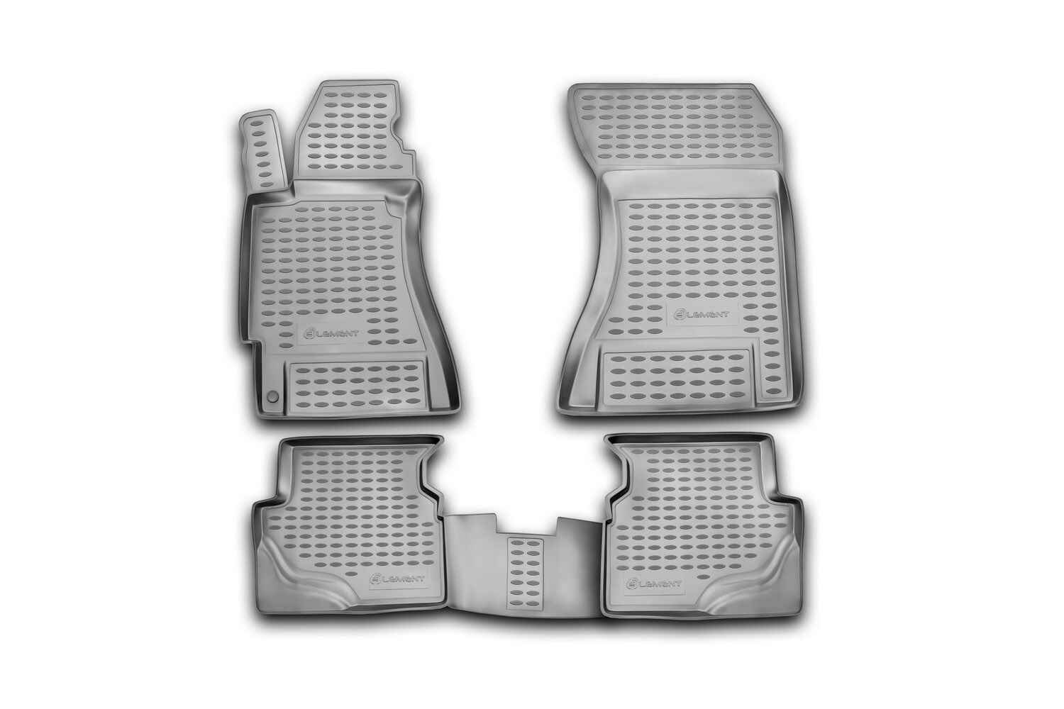 Коврики в салон, подходит для SUBARU Forester 2003-2008, 4 шт. (полиуретан)