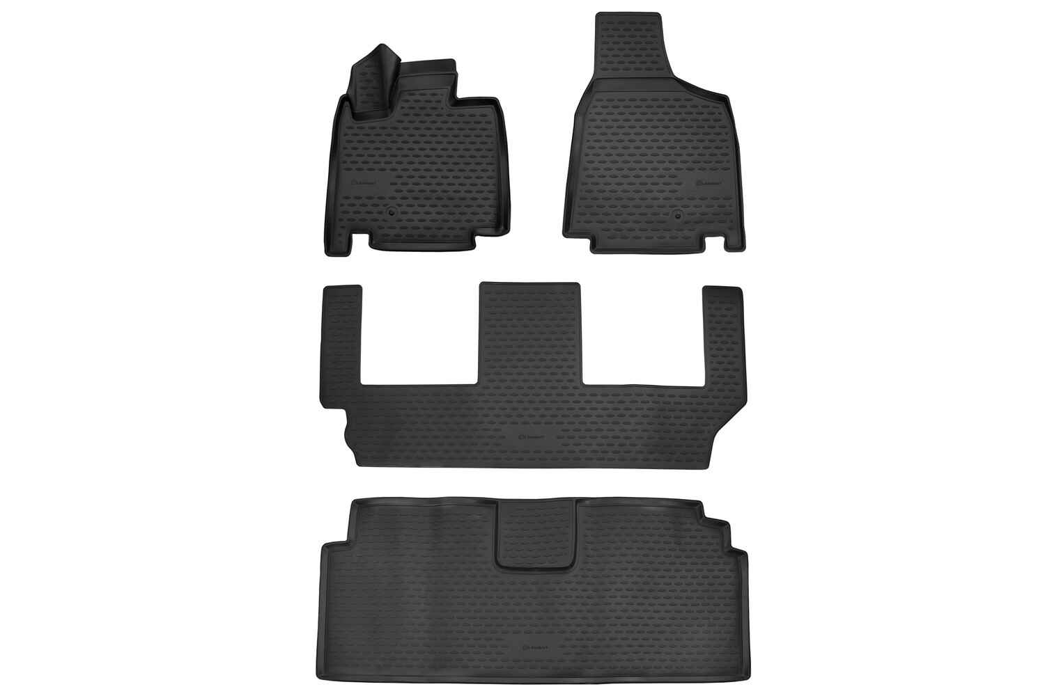 Коврики 3D в салон, подходит для DODGE Grand Caravan, 2008-2011, (USA), 4 шт. (полиуретан)