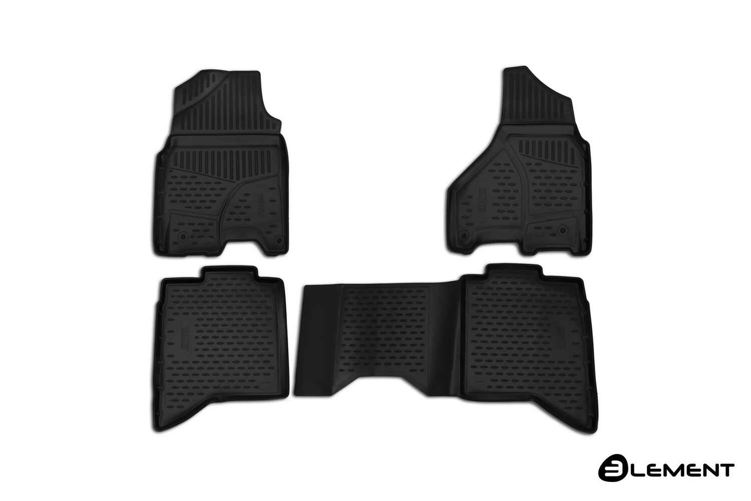 Коврики 3D в салон, подходит для DODGE Ram, 2017-2018, Crewcab, (USA), 4 шт. (полиуретан)
