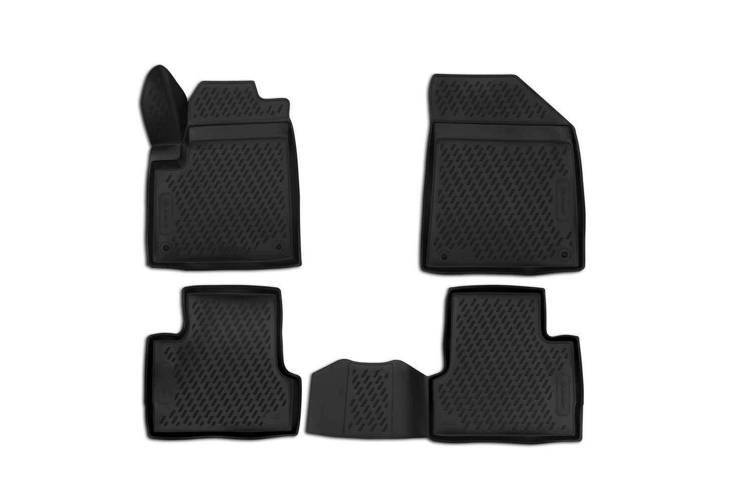 Коврики 3D в салон, подходит для JEEP Cherokee, 2013 ->, 4 шт. (полиуретан)