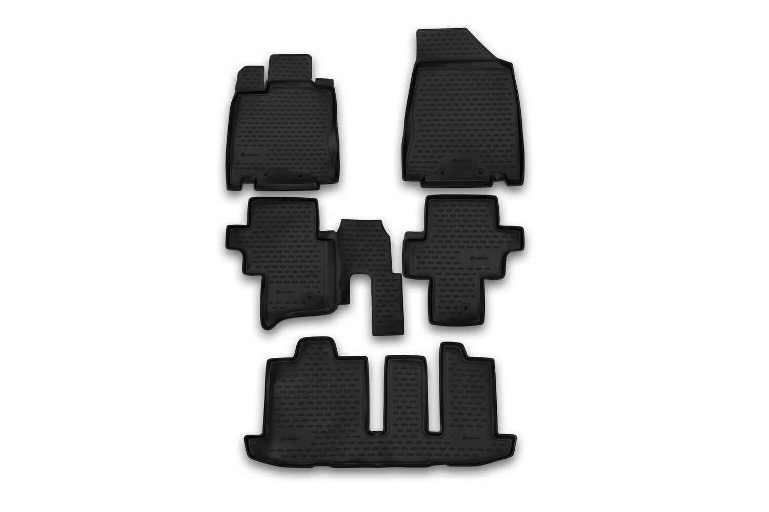 Коврики в салон, подходит для NISSAN Pathfinder, 2013-2020 5 шт. (полиуретан)