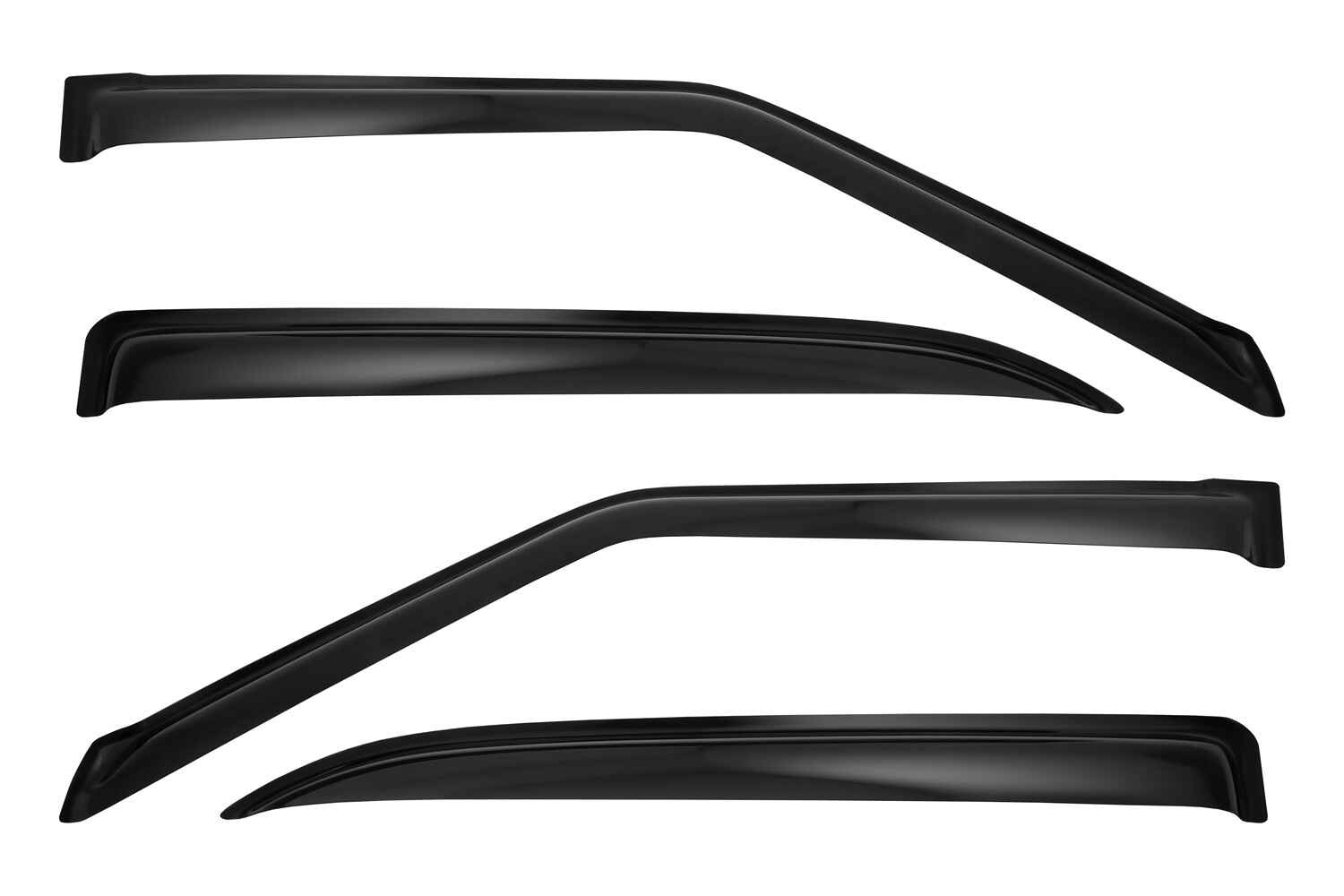 Дефлектор боковых окон Nissan Patrol, 2010-/Infiniti QX56, 2010-2013/QX80 2013-, 6ч., темный / Ниссан Патрол