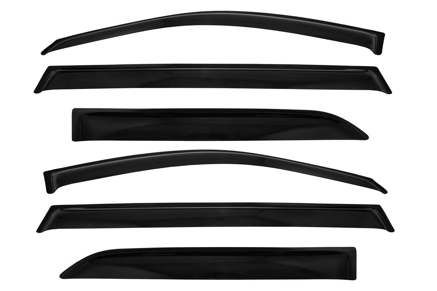 Дефлектор боковых окон Mercedes GLS Class, 2016-2019, 6 ч., темный / Мерседес Бенц GLS класс