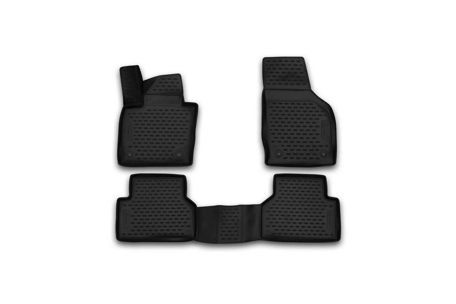 Коврики 3D в салон, подходит для AUDI Q3, 2015->, АКПП, 4 шт. (полиуретан)