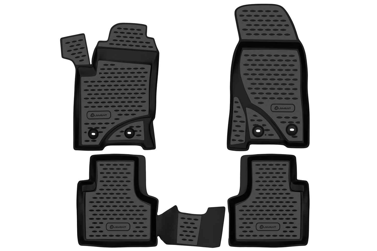 Коврики в салон CHEVROLET NIVA 2009-2020, LADA NIVA I, Travel 2020-˃, внед., 4 шт. (полиуретан) / Шевроле Нива