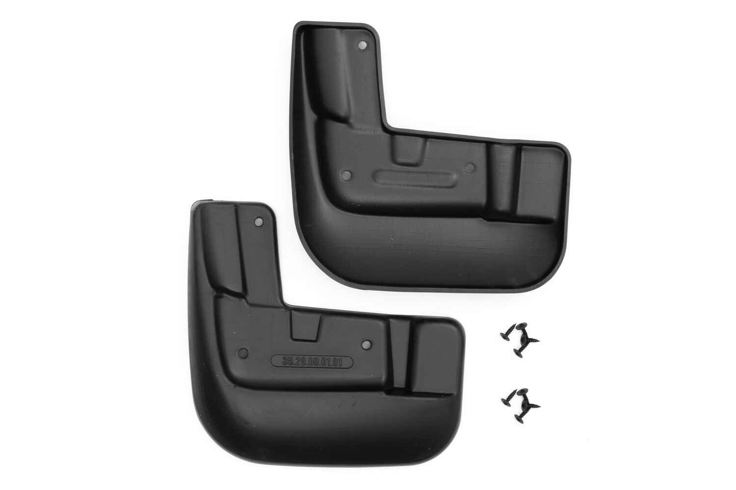 Брызговики передние MITSUBISHI Outlander, 03/2014-02/2015, 2016-, вн., 2 шт. (standart) / Митсубиси Аутлендер