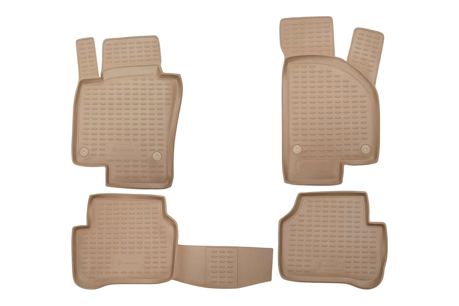 Коврики в салон VW Passat CC 02/2009-, 4 шт. (полиуретан, бежевые) / Фольксваген Пассат