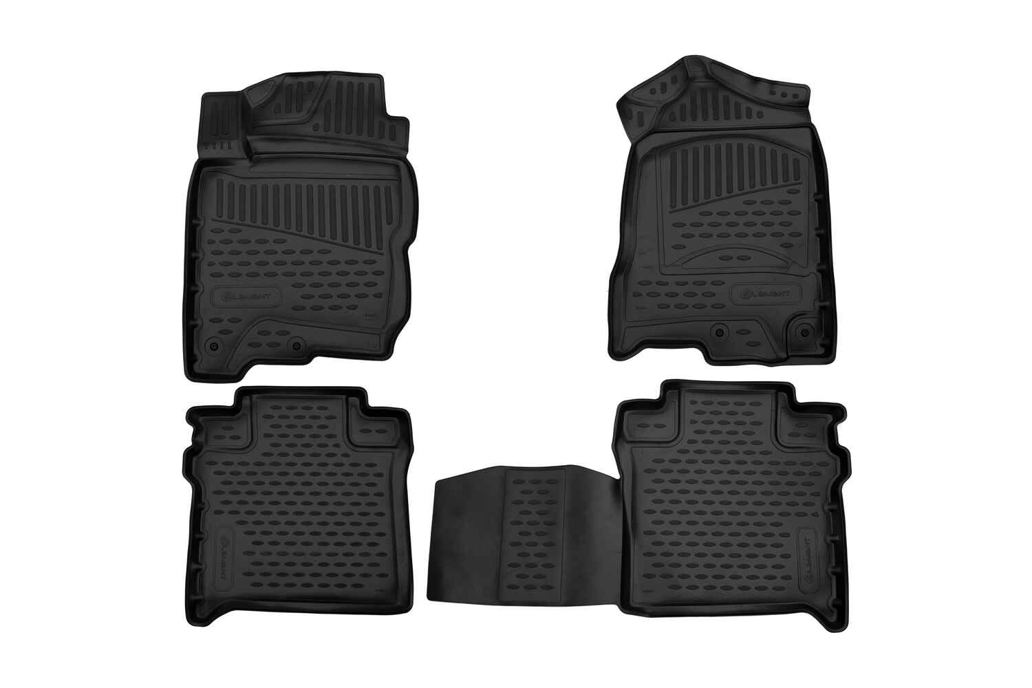 Коврики 3D в салон подходят для, подходит для NISSAN Titan XD Crew Cab, 2016-2018 пикап, USA, 4шт. (полиуретан)
