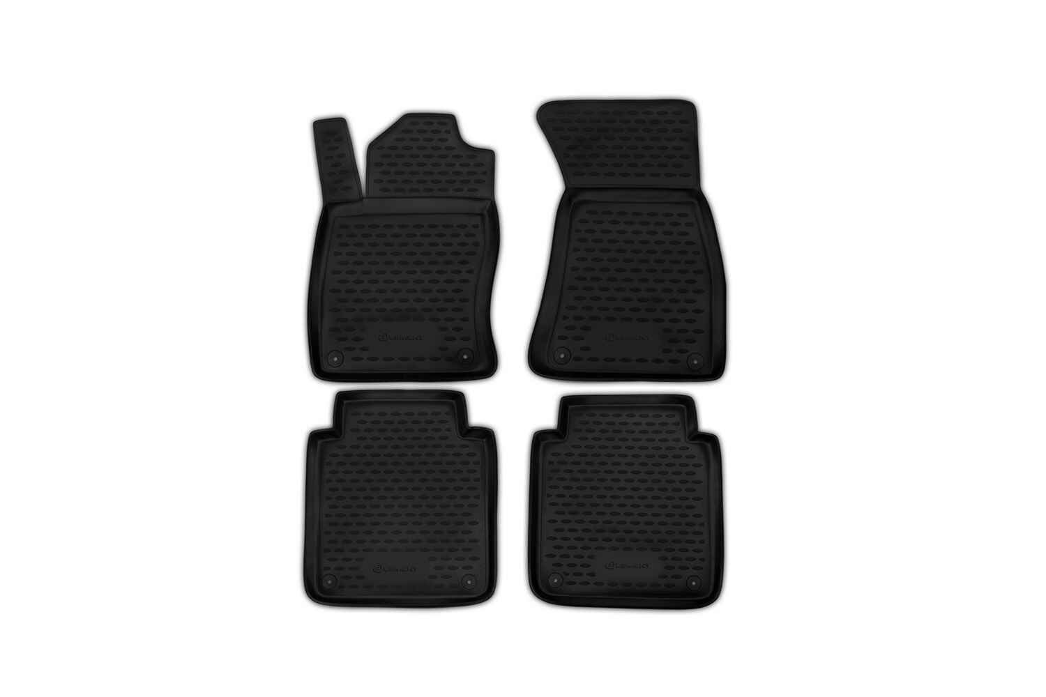 Коврики в салон, подходит для AUDI A-8 Long 02/2002-2009, 4 шт. (полиуретан)