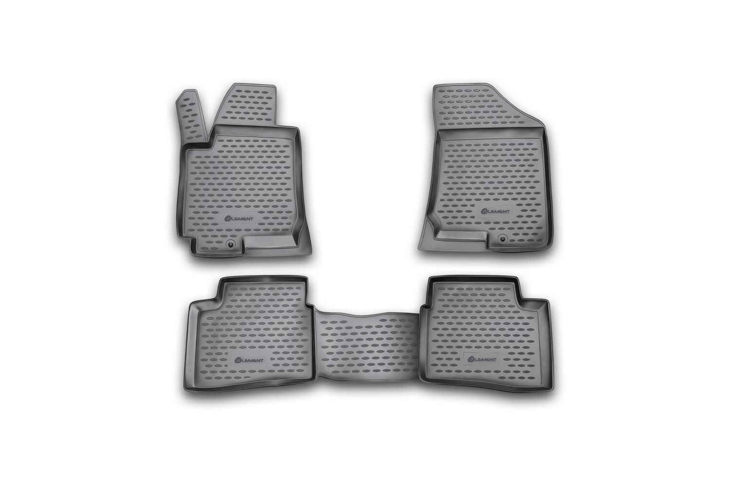 Коврики в салон, подходит для KIA Pro-Ceed 3D, 2008-2012, 4 шт. (полиуретан)