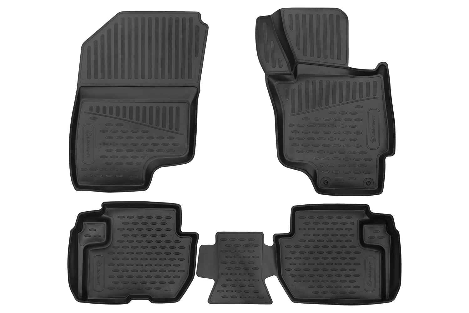 Коврики 3D в салон подходят для MITSUBISHI Outlander 2012 - П.Р., 4шт. (полиуретан) / Митсубиси Аутлендер