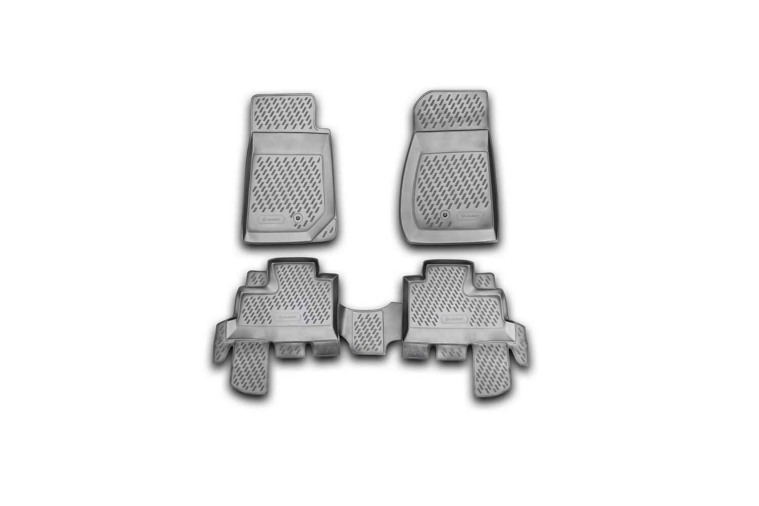 Коврики в салон JEEP Wrangler 4 doors, 2007- 4 шт. (полиуретан) / Джип Ранглер