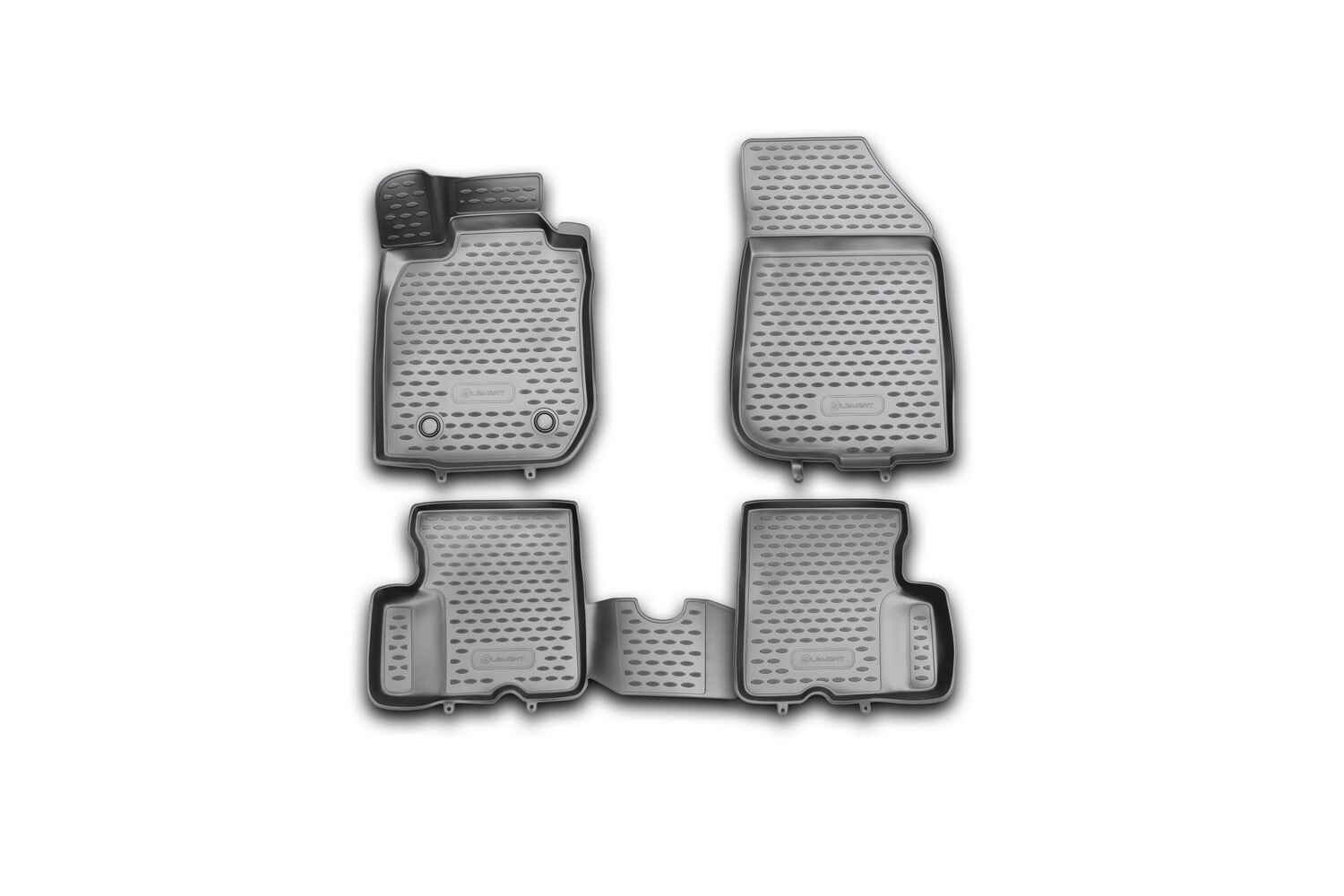 Коврики 3D в салон, подходит для RENAULT Duster 2WD, 2011-2015, 4 шт.
