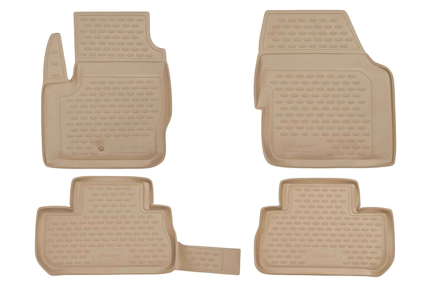 Коврики в салон LAND ROVER Freelander 2007-01/2013, 4 шт. (полиуретан, бежевые) / Ленд Ровер Фриландер