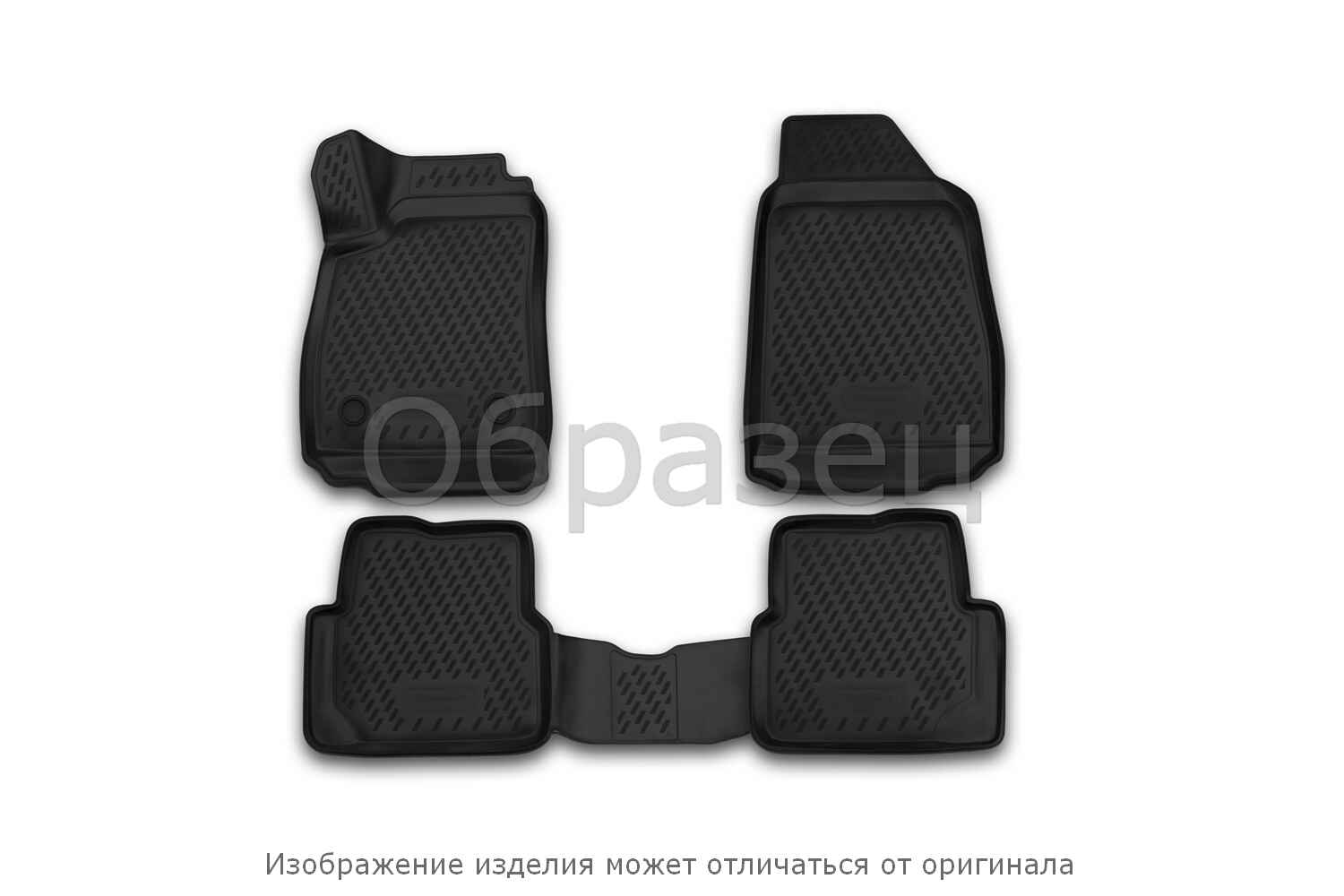 Коврики 3D в салон, подходит для CADILLAC Escalade, 2015->, 7 мест, (USA), 6 шт. (полиуретан)