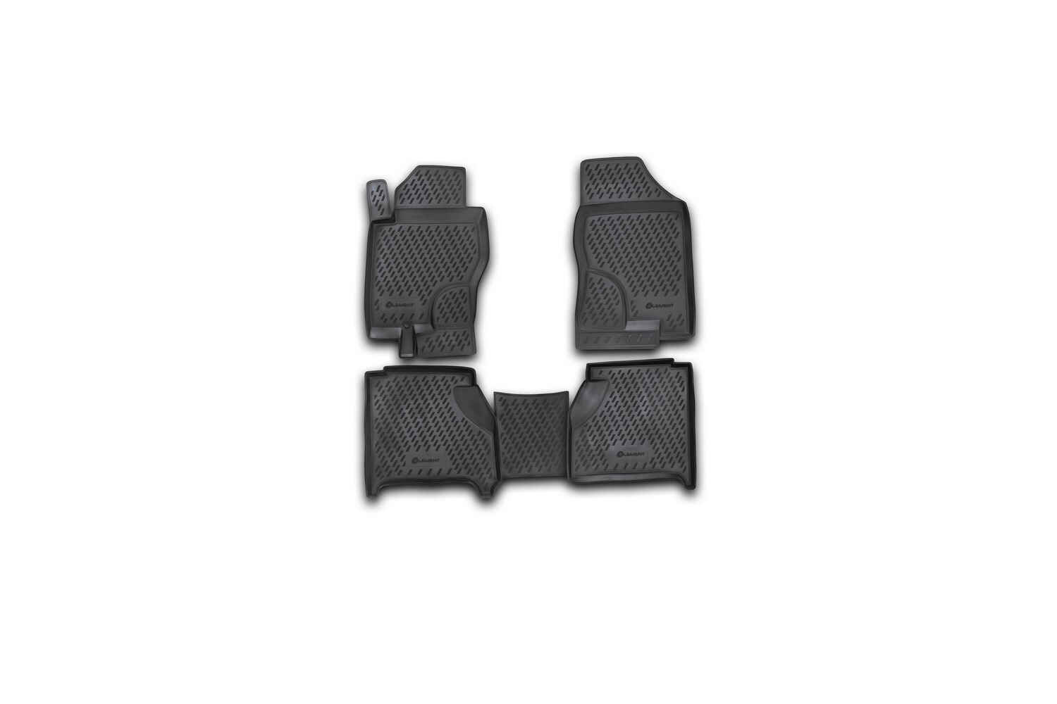 Коврики в салон NISSAN Navara АКПП 2005-, 4 шт. (полиуретан) / Ниссан Навара