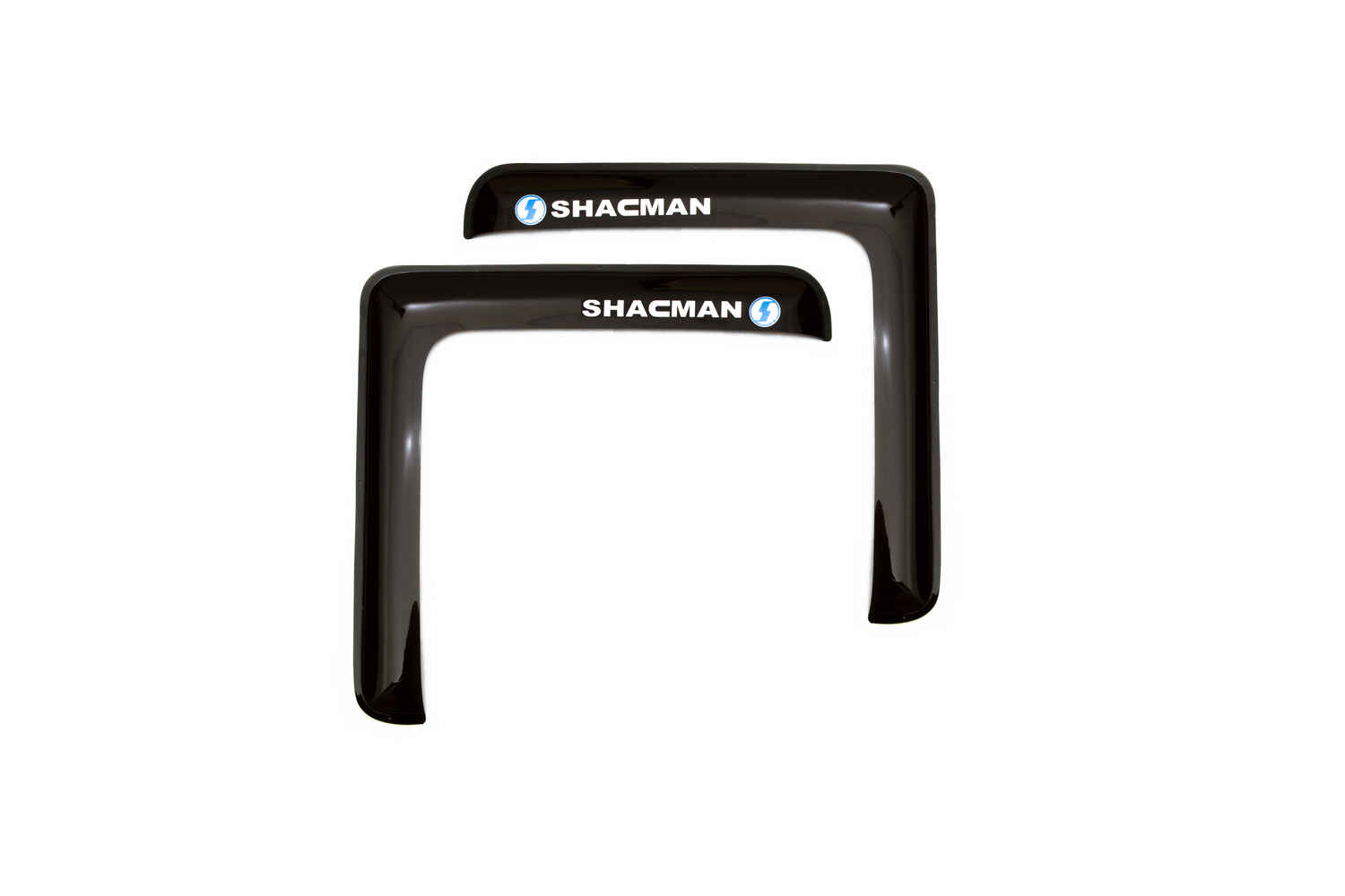Дефлекторы для SHACMAN SX3256 2013- дымка (2 шт.), накладной / Шакман Сх3256