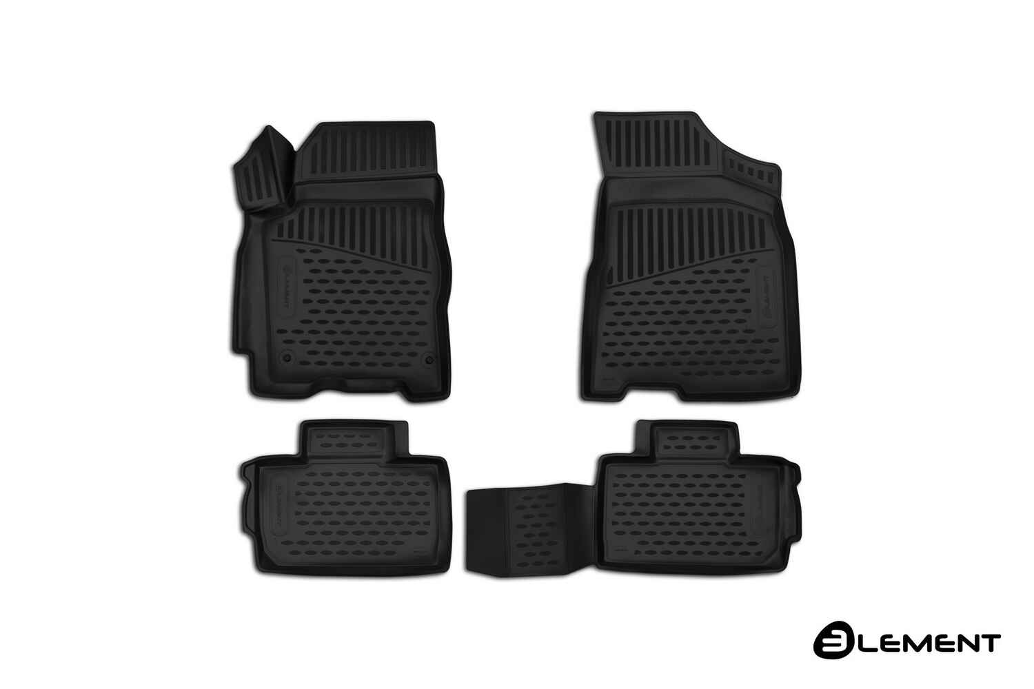 Коврики 3D в салон, подходит для CHERY Tiggo 2, 2017->, 4 шт. (полиуретан)