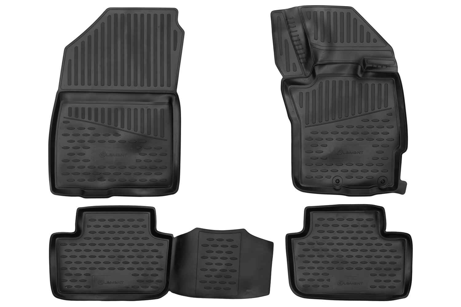 Коврики 3D в салон подходят для MITSUBISHI ASX, 2013->  П.Р. кроссовер, Австралия, 4шт. (полиуретан)